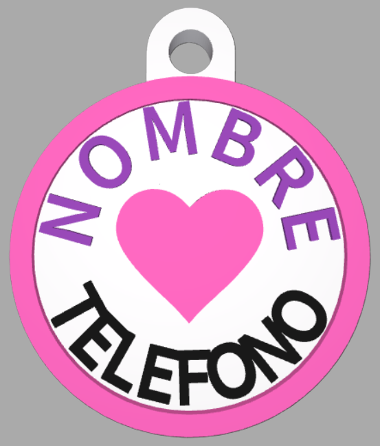 HuellaBasic. Placa Circular