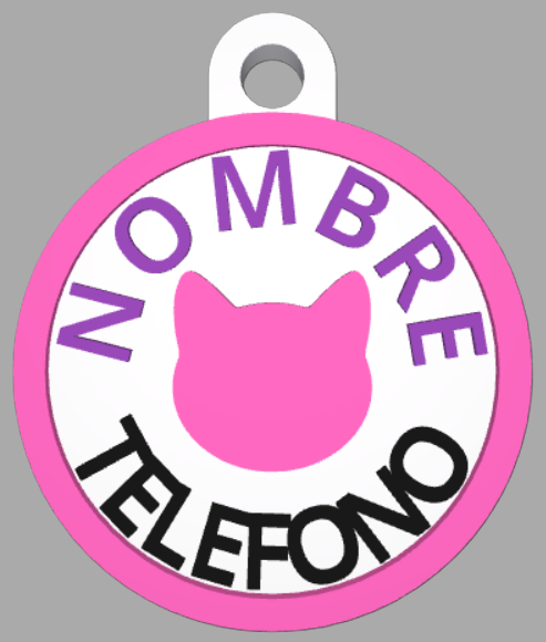 HuellaBasic. Placa Circular