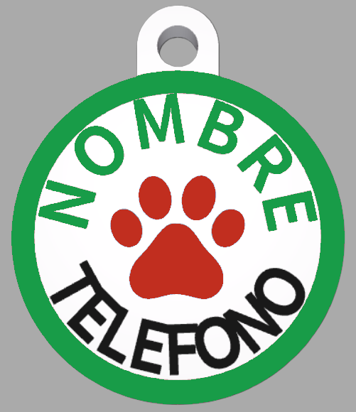 HuellaBasic. Placa Circular