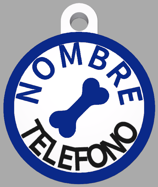 HuellaBasic. Placa Circular