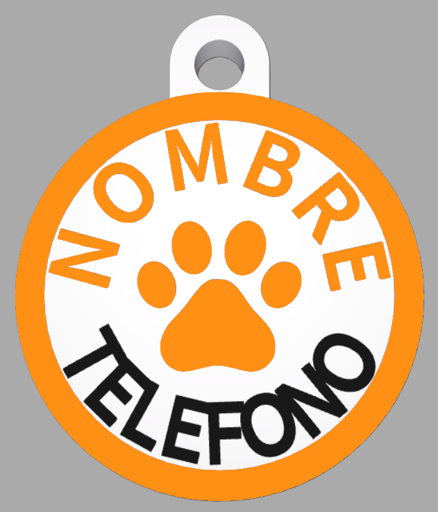 HuellaBasic. Placa Circular