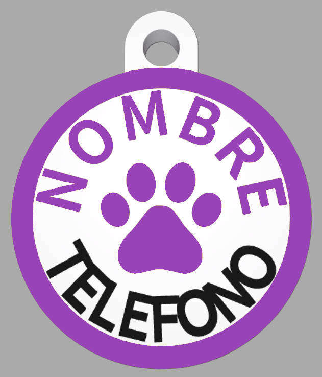 HuellaBasic. Placa Circular