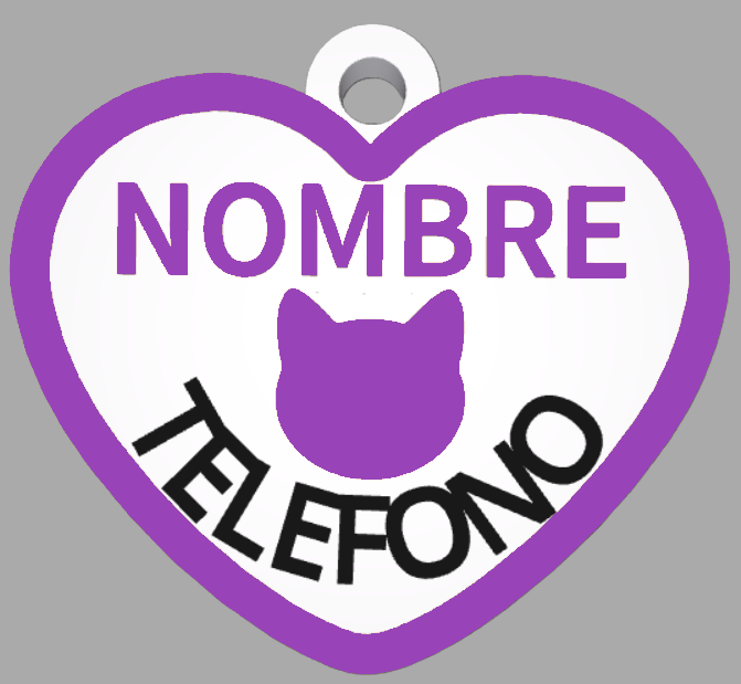 HuellaBasic. Placa Forma Corazon