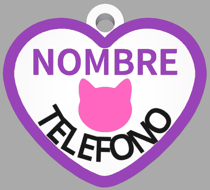 HuellaBasic. Placa Forma Corazon