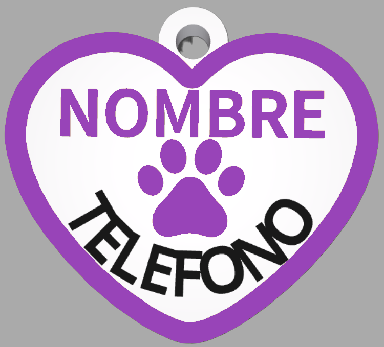 HuellaBasic. Placa Forma Corazon