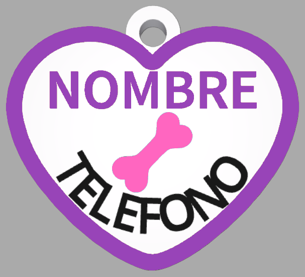 HuellaBasic. Placa Forma Corazon