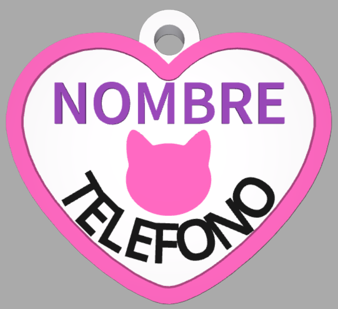 HuellaBasic. Placa Forma Corazon