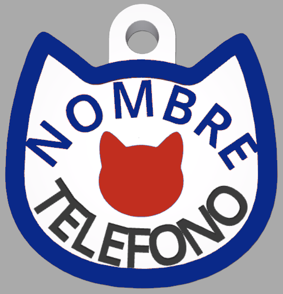 HuellaBasic. Placa Forma Gato
