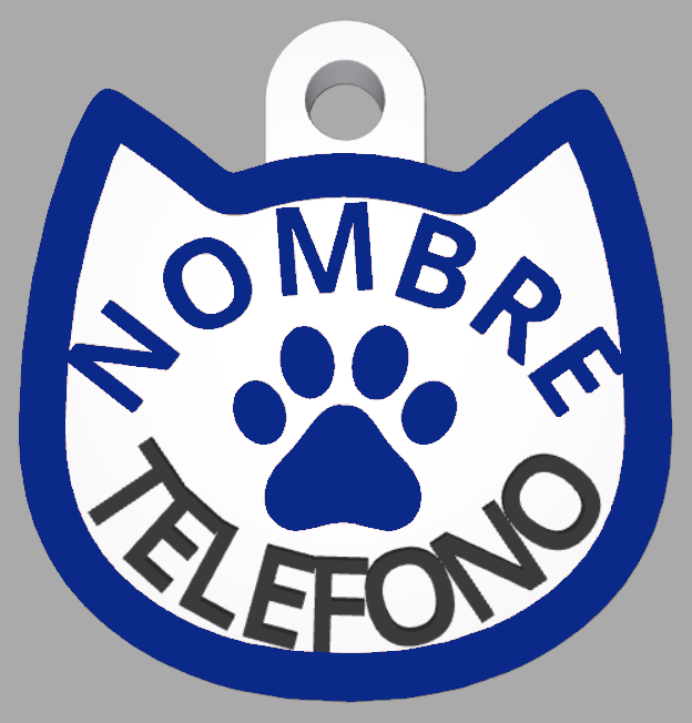 HuellaBasic. Placa Forma Gato