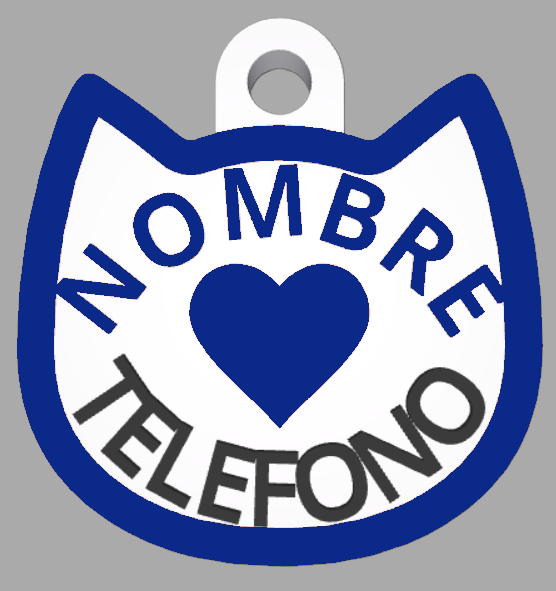 HuellaBasic. Placa Forma Gato