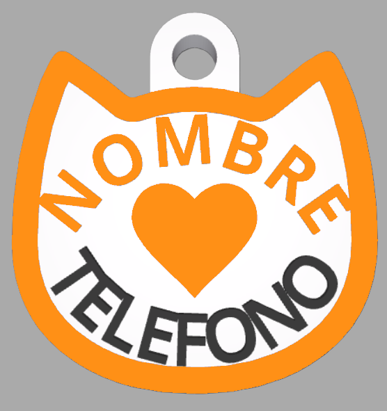 HuellaBasic. Placa Forma Gato