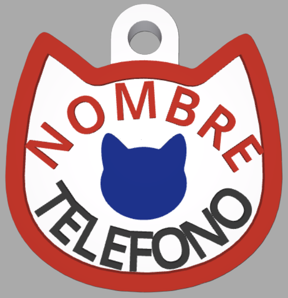 HuellaBasic. Placa Forma Gato