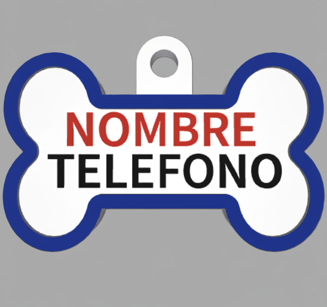 HuellaBasic. Placa Forma Hueso