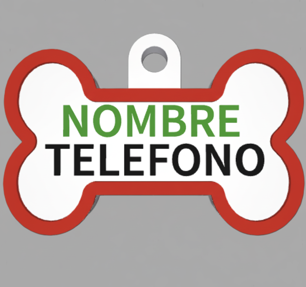 HuellaBasic. Placa Forma Hueso