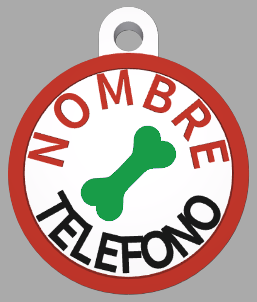 HuellaBasic. Placa Circular