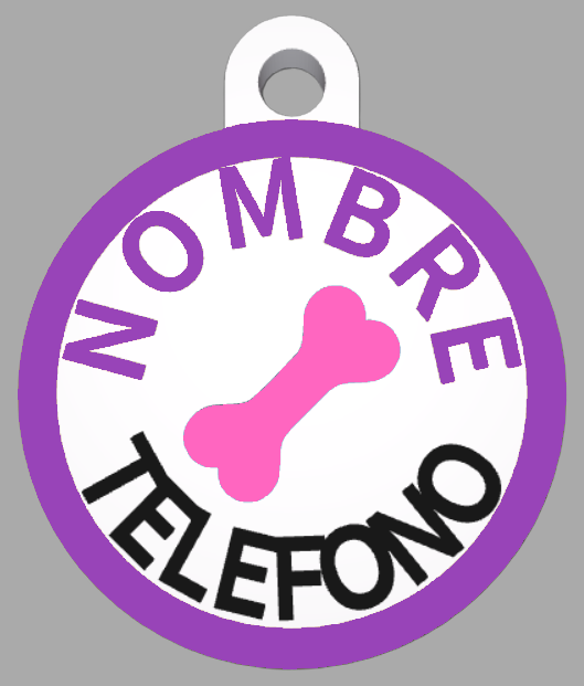 HuellaBasic. Placa Circular