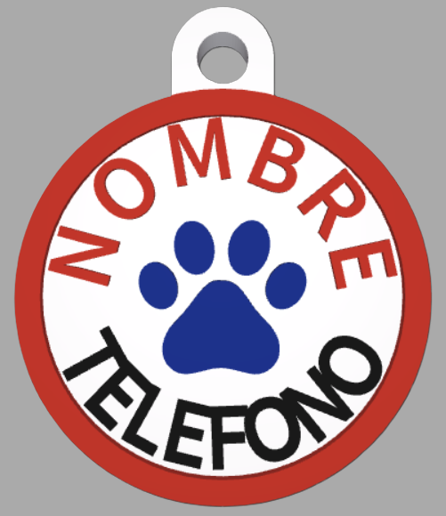 HuellaBasic. Placa Circular
