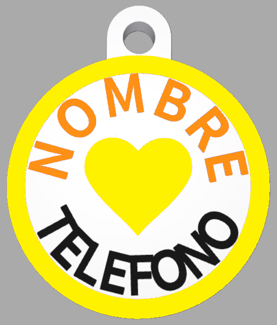 HuellaBasic. Placa Circular