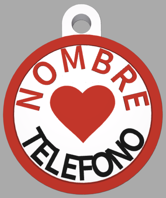 HuellaBasic. Placa Circular