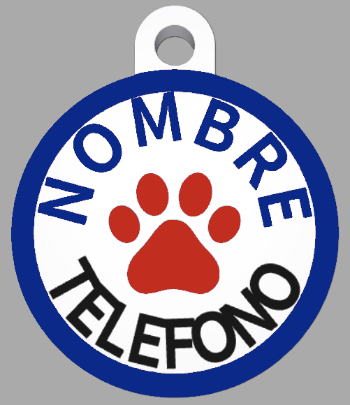 HuellaBasic. Placa Circular