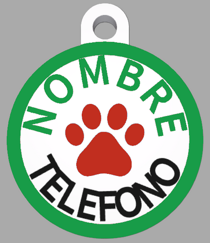 HuellaBasic. Placa Circular