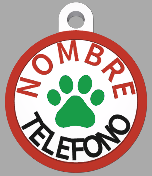 HuellaBasic. Placa Circular