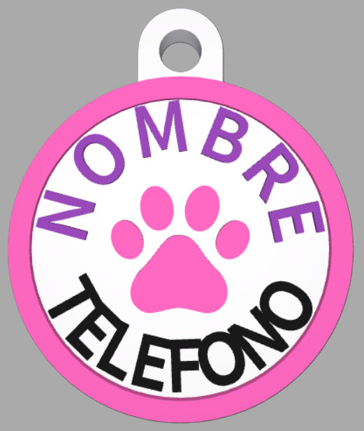 HuellaBasic. Placa Circular