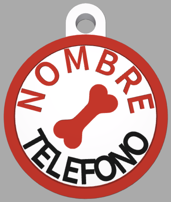 HuellaBasic. Placa Circular