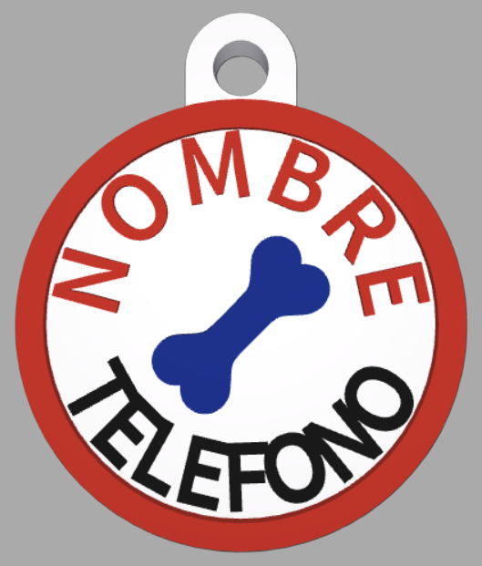 HuellaBasic. Placa Circular