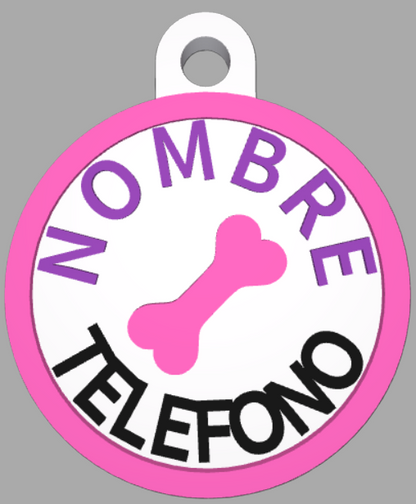 HuellaBasic. Placa Circular