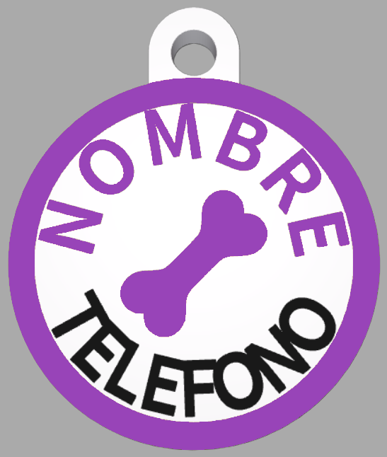 HuellaBasic. Placa Circular