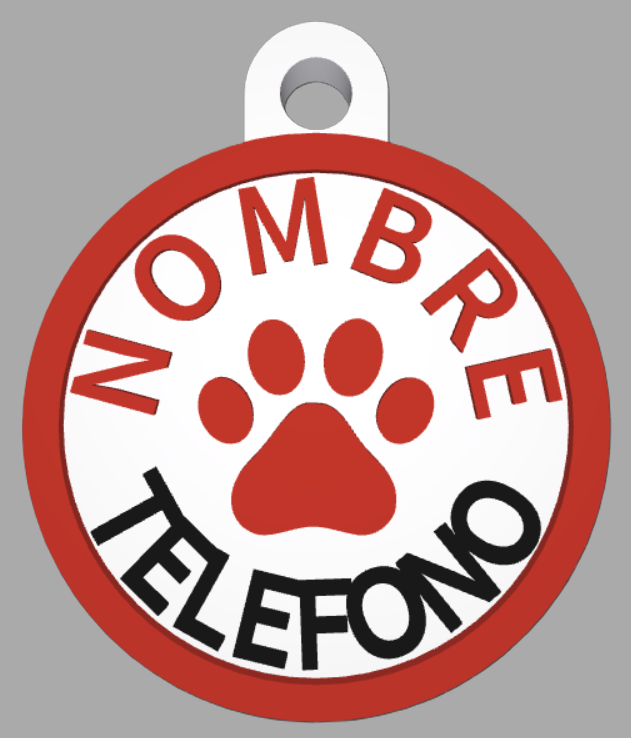 HuellaBasic. Placa Circular