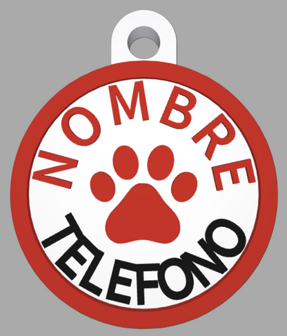 HuellaBasic. Placa Circular