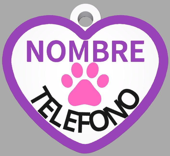 HuellaBasic. Placa Forma Corazon