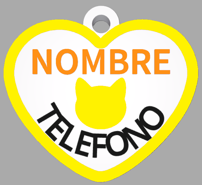 HuellaBasic. Placa Forma Corazon