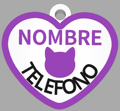 HuellaBasic. Placa Forma Corazon