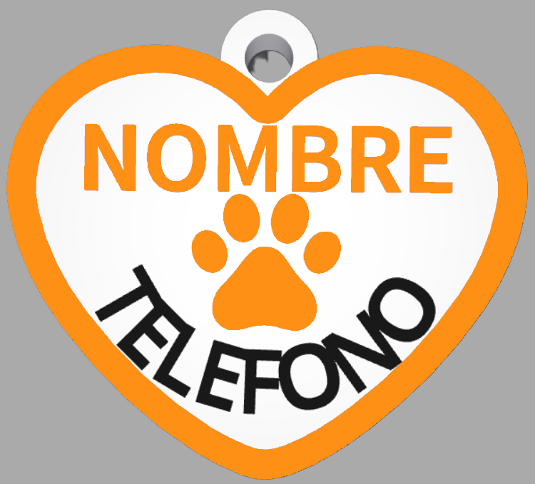 HuellaBasic. Placa Forma Corazon