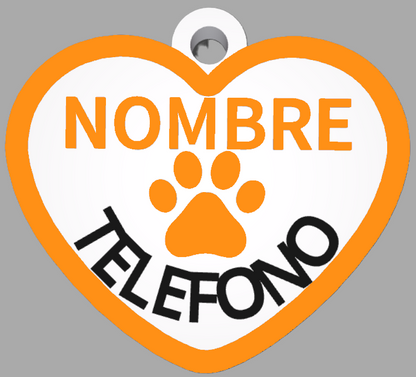 HuellaBasic. Placa Forma Corazon