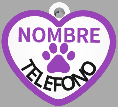 HuellaBasic. Placa Forma Corazon