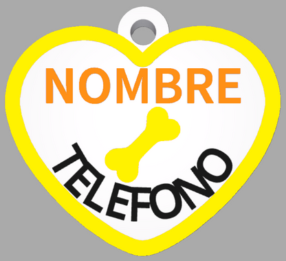 HuellaBasic. Placa Forma Corazon