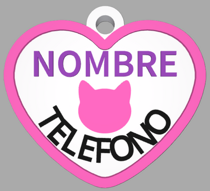 HuellaBasic. Placa Forma Corazon