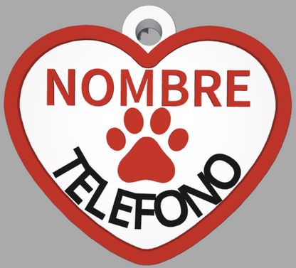 HuellaBasic. Placa Forma Corazon