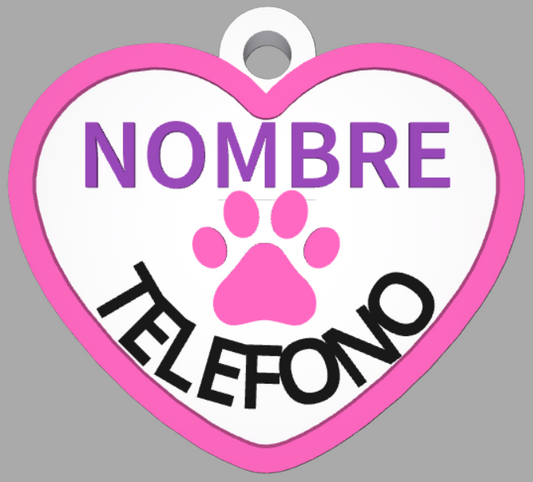 HuellaBasic. Placa Forma Corazon