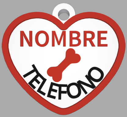 HuellaBasic. Placa Forma Corazon