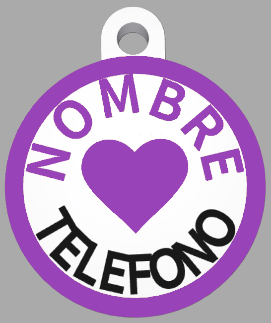 HuellaBasic. Placa Circular