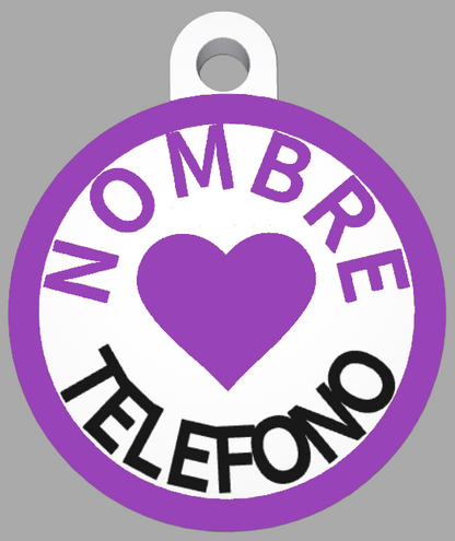 HuellaBasic. Placa Circular