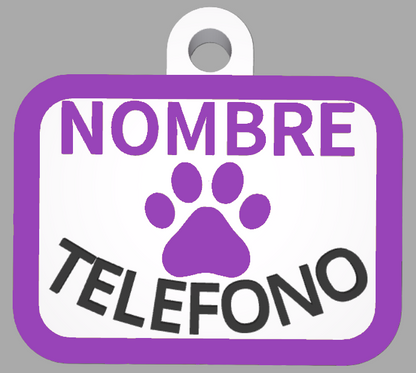 HuellaBasic. Placa Cuadrada