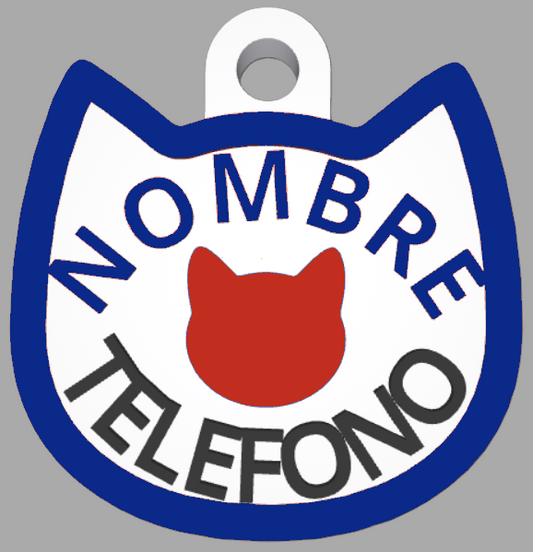 HuellaBasic. Placa Forma Gato