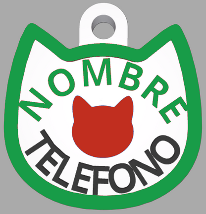 HuellaBasic. Placa Forma Gato