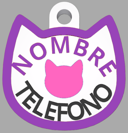 HuellaBasic. Placa Forma Gato